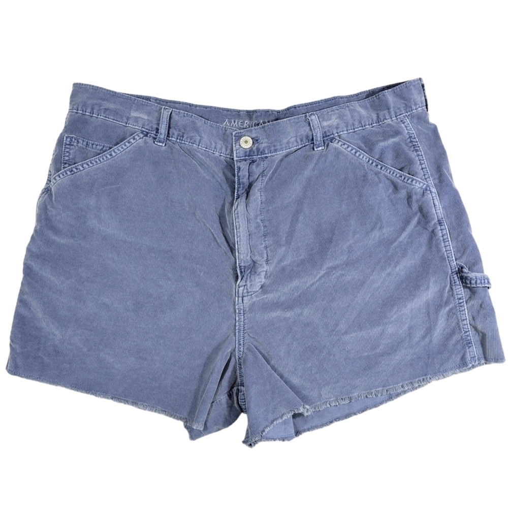 AE High-Rise 90s Boyfriend Blue‎ Quarteroy Shorts Size 20
